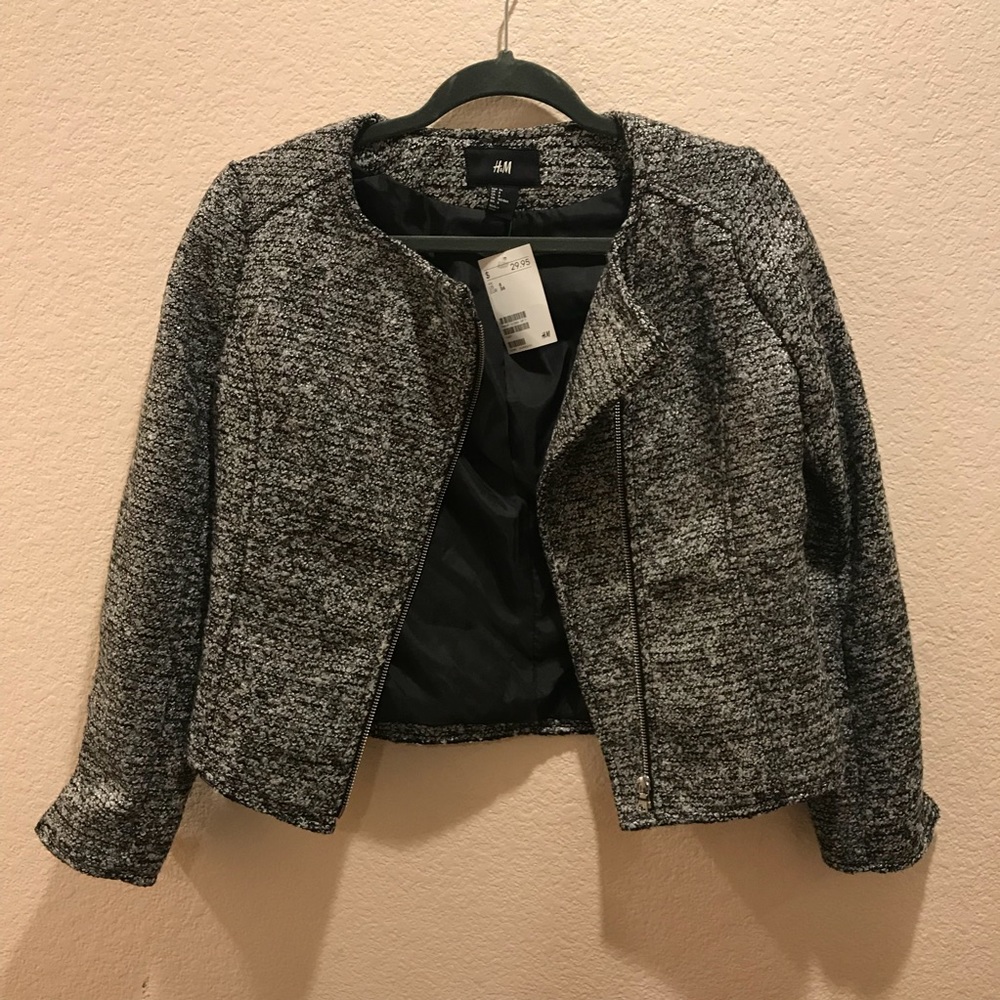 H&M Tweed motor jacket